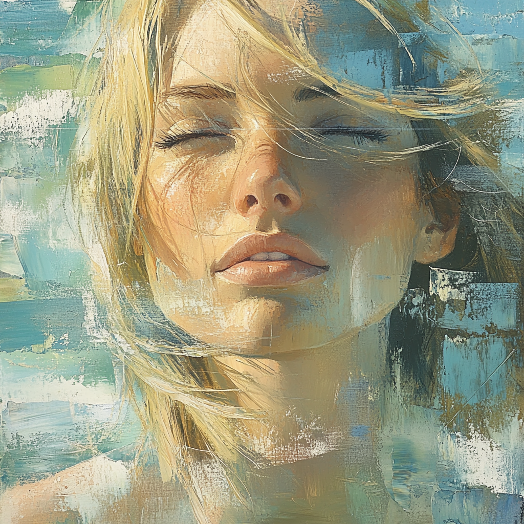 Willem De Kooning Inspired Woman By The Sea painting number kit