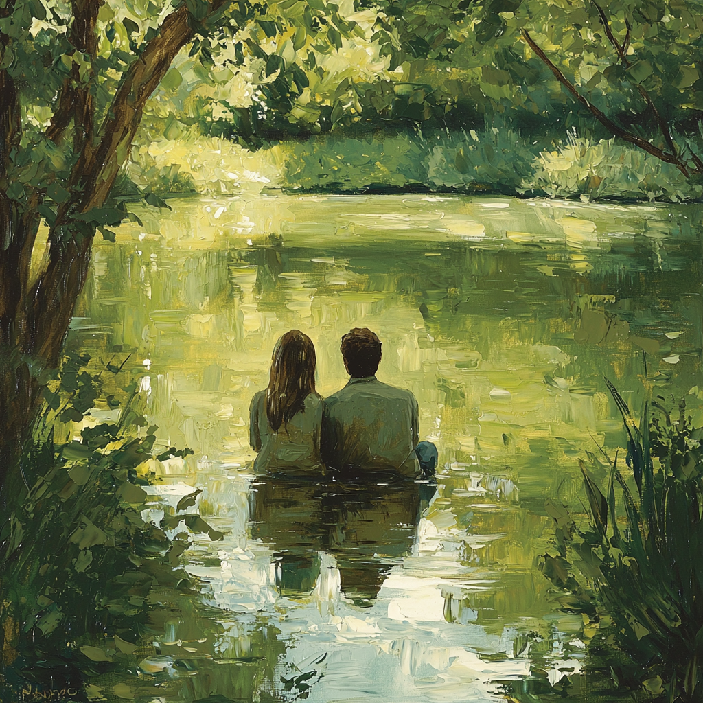 Reflective Pond Daydreams Paint By Color