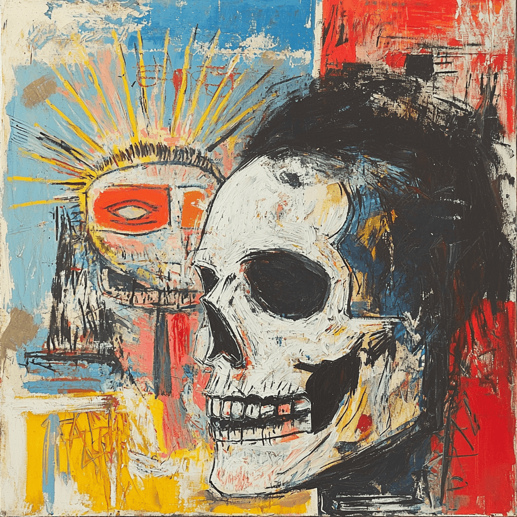 Jean-Michel Basquiat Inspired Modern Mythology Paint By Numbers