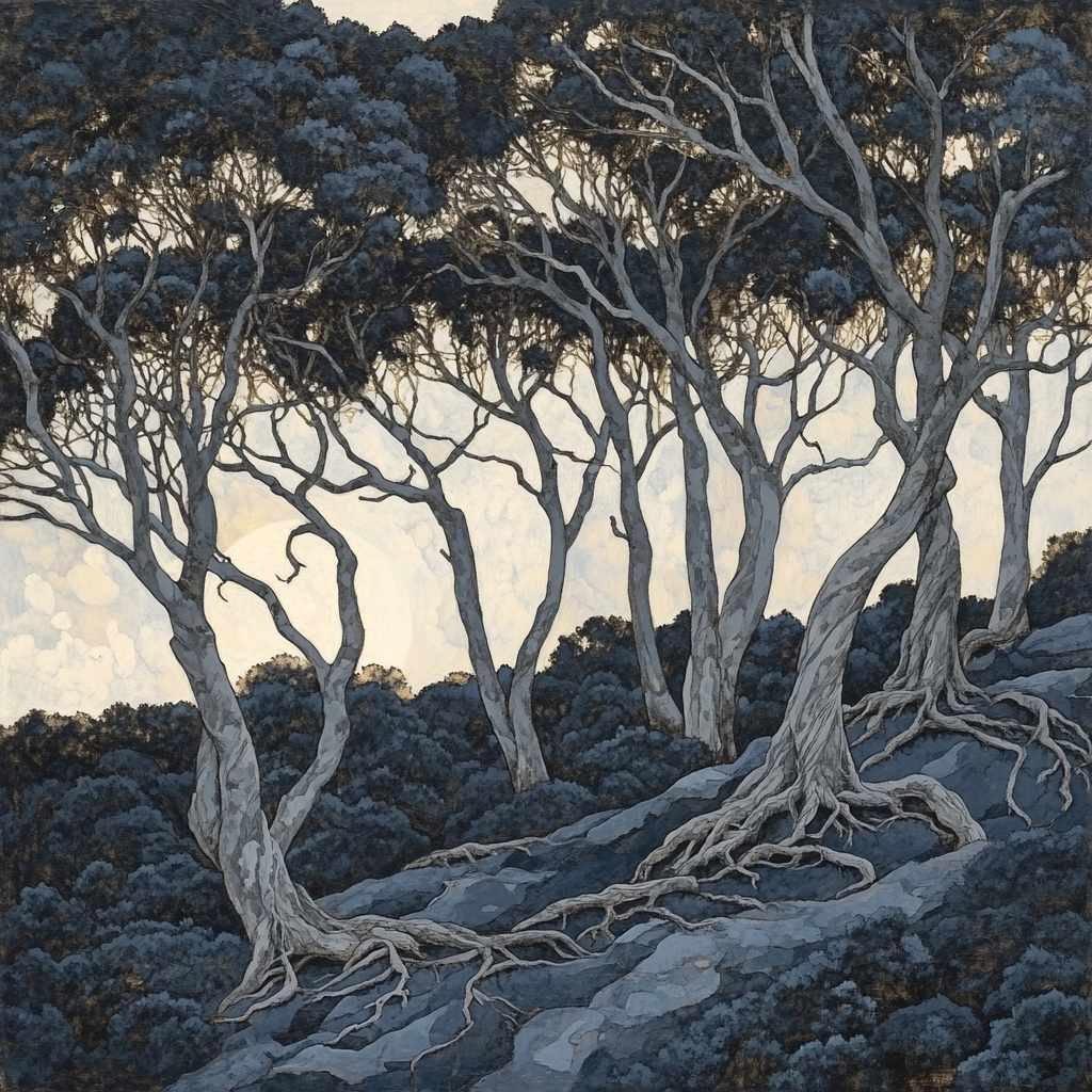 Francisco Goya Inspired Twilight Grove In Shadow painting number kit