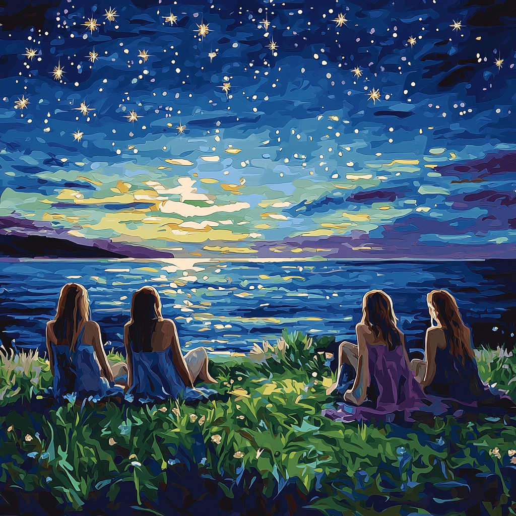 Under The Bright Stars Painting Number Kit