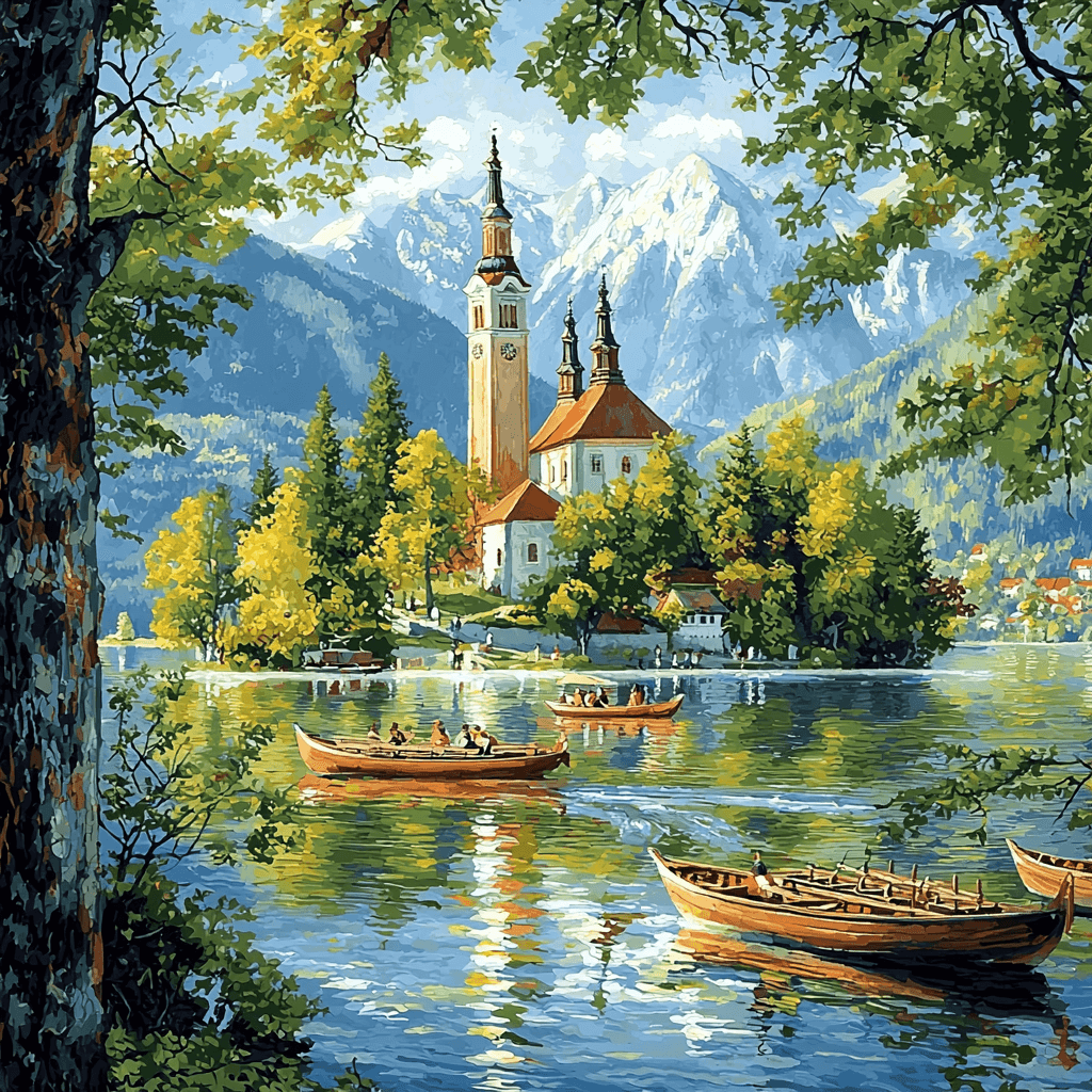 Bled Island Painting Number Kit