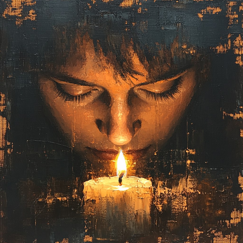 Rembrandt Inspired Portrait In Shadow paint by numbers