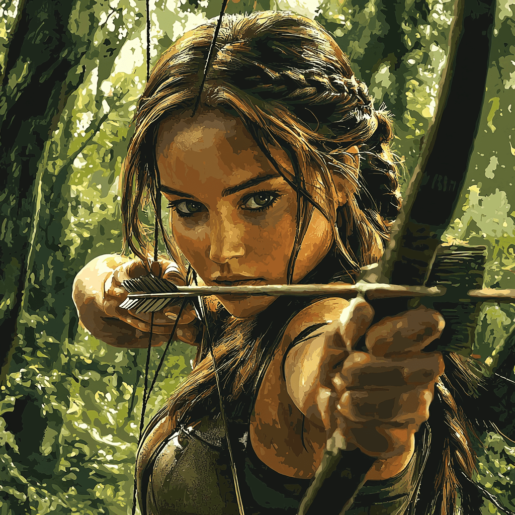 Jennifer Lawrence: The Katniss Conqueror Numbered Painting Kits