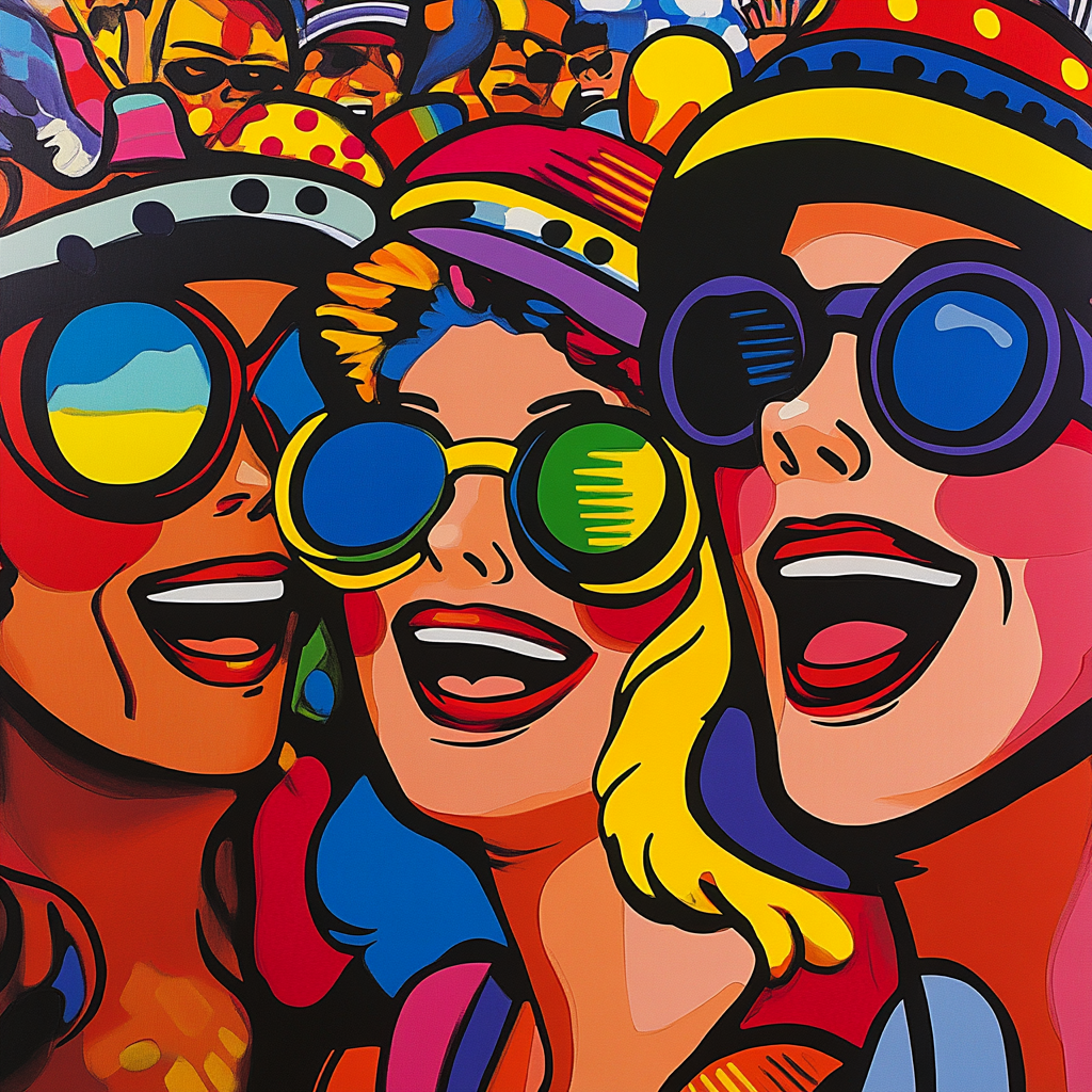 Roy Lichtenstein Inspired Comic Festival Painting by numbers kit