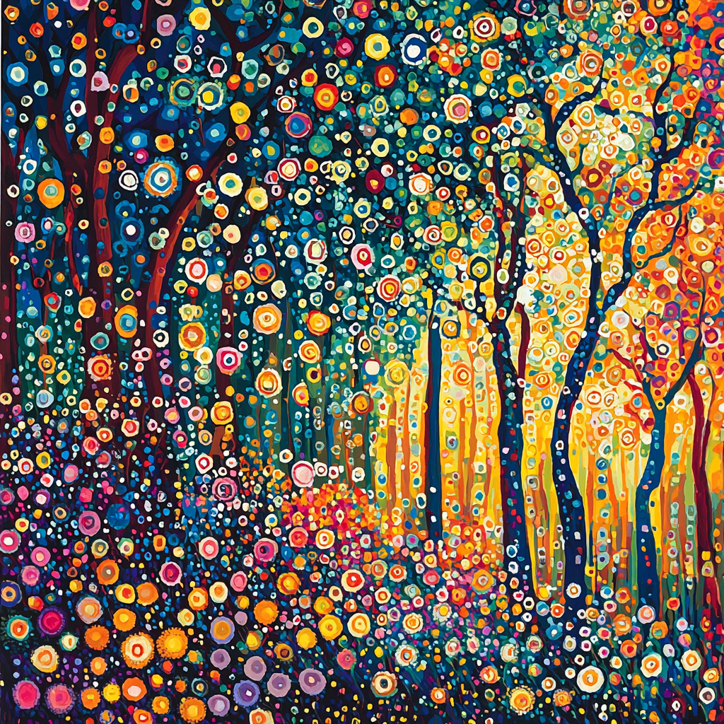 Gustav Klimt Inspired Rhapsody Of Patterns DIY Paint By Numbers