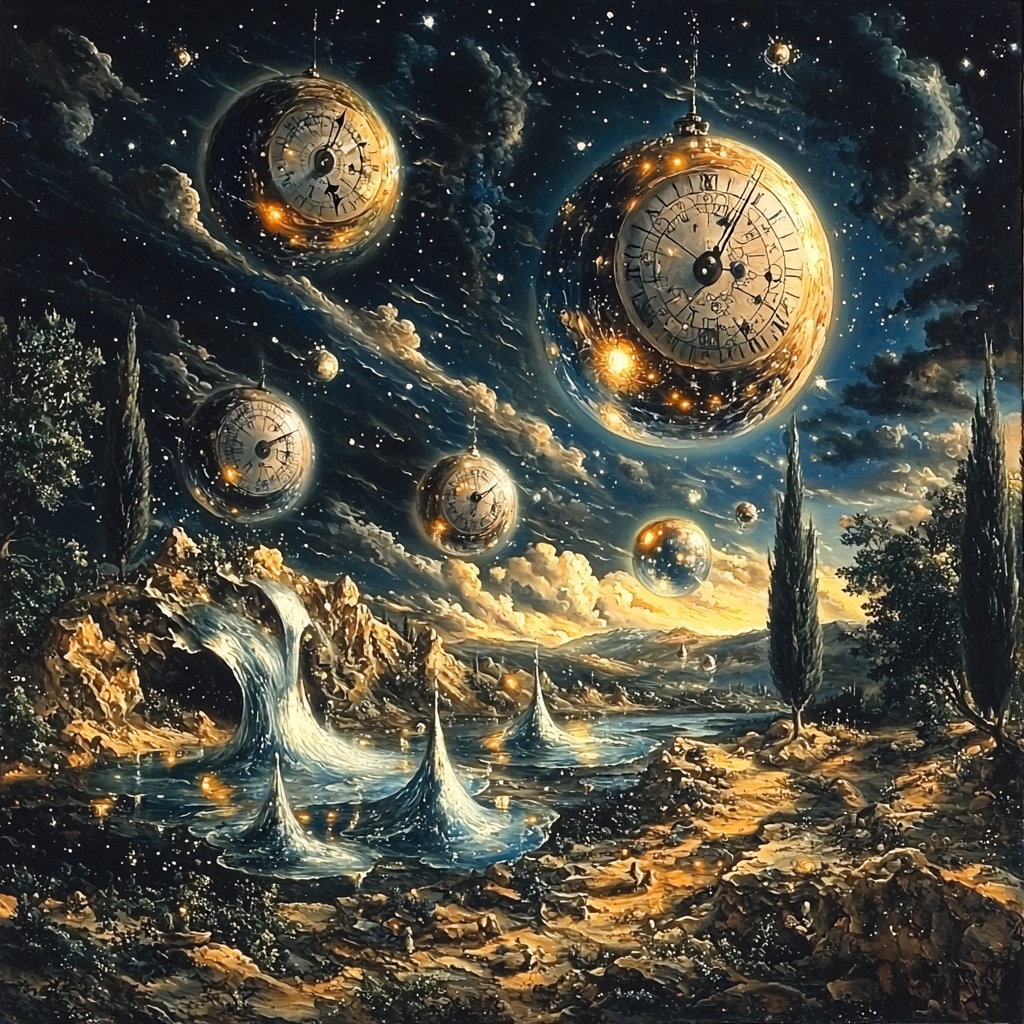 Salvador Dalí Inspired Cosmic Illumination Numbered Painting Kits