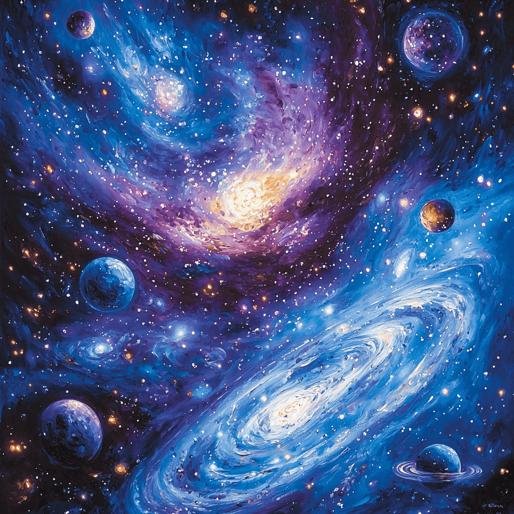 Salvador Dalí Inspired Cosmic Vision Numbered Painting Kits