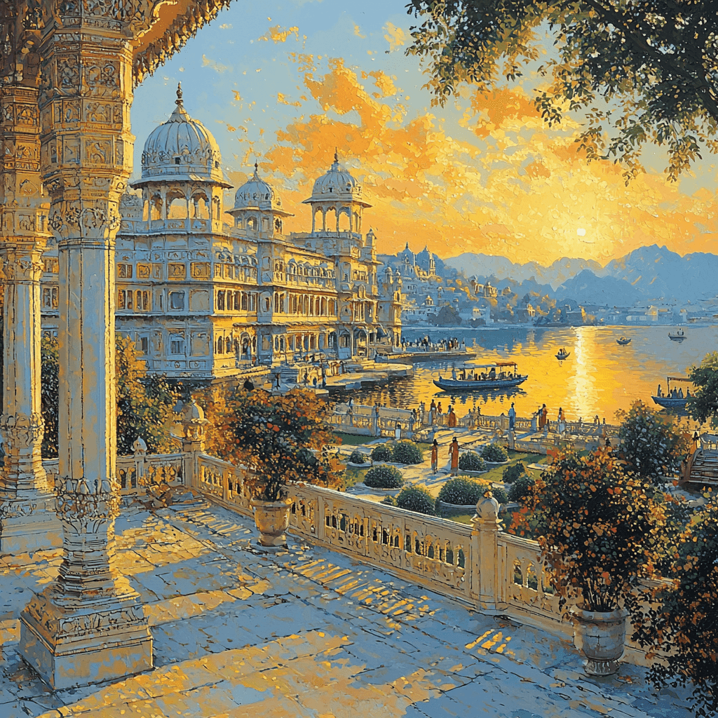 Udaipur's City Palace Paint By Number