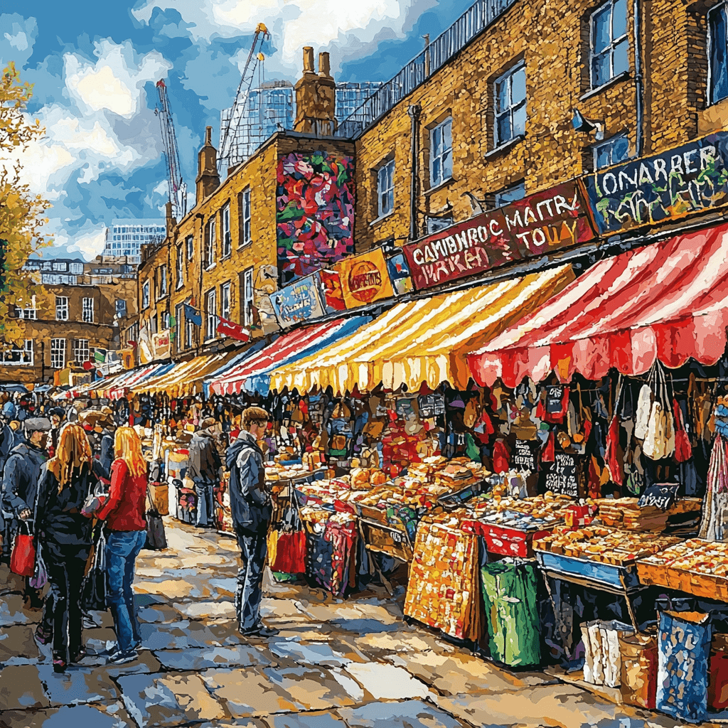 Camden Market - London Painting By Numbers Kit