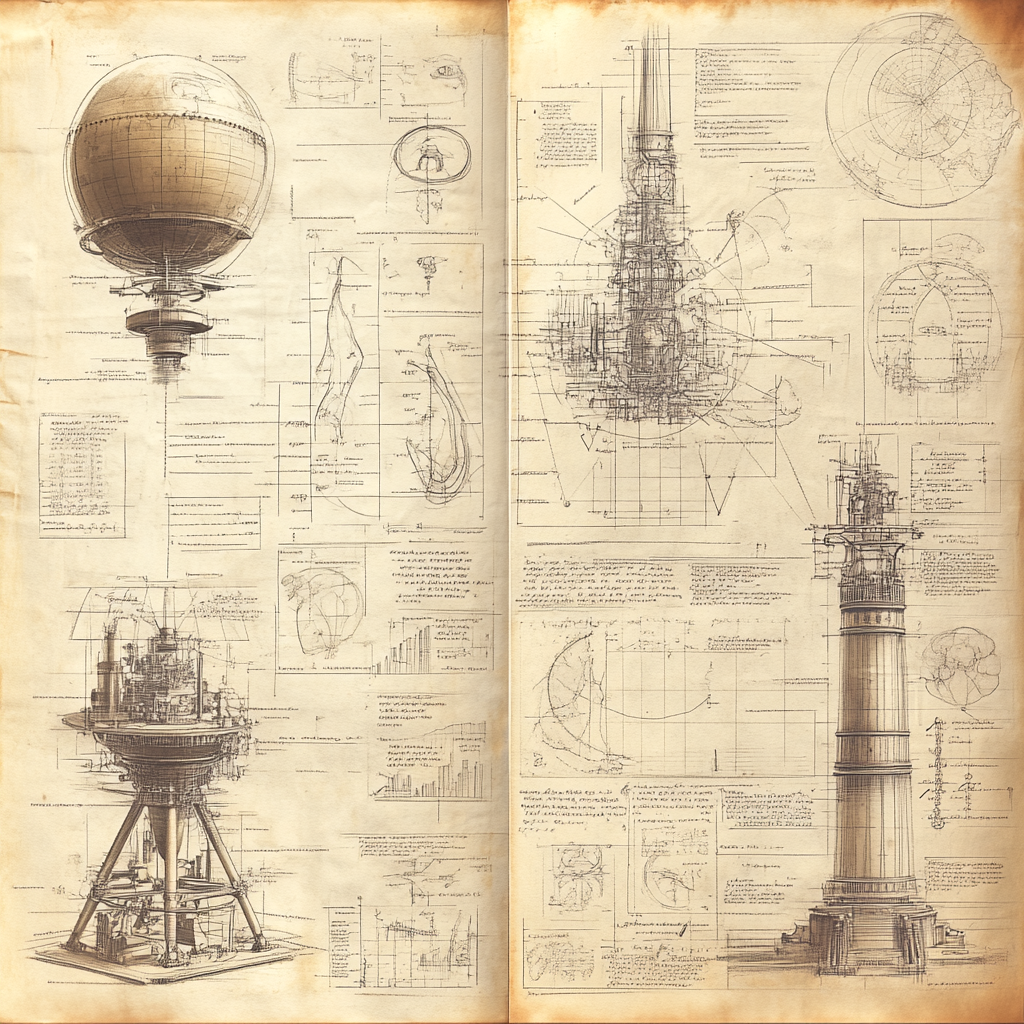 Da Vinci Inspired Scientific Sketchbook paint by color