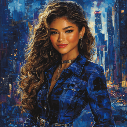 Zendaya: The Radiance Of A Modern Muse As MJ DIY Paint By Numbers