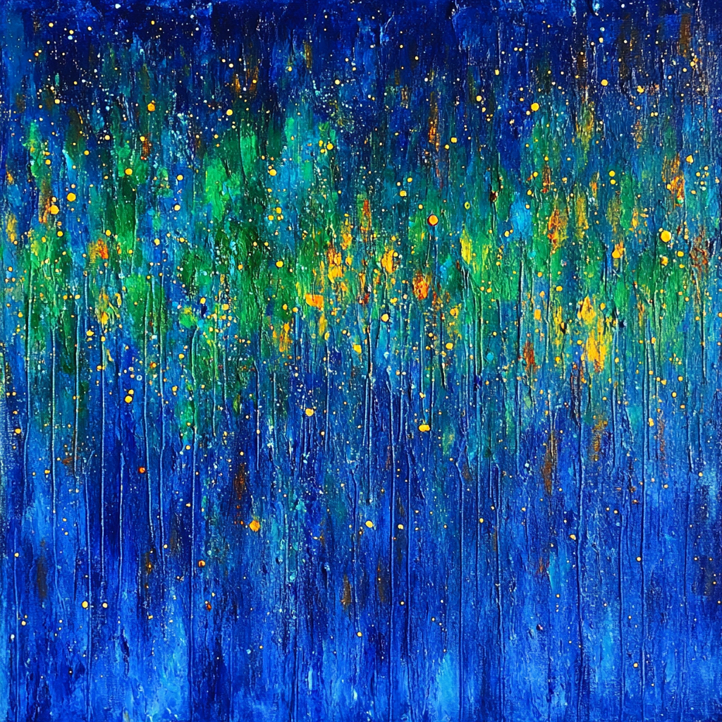 Jackson Pollock Inspired Auroral Energy Field Paint by numbers kits