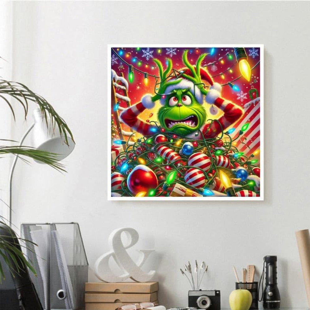 Winter Christmas Paint by Numbers DIY Canvas Kit