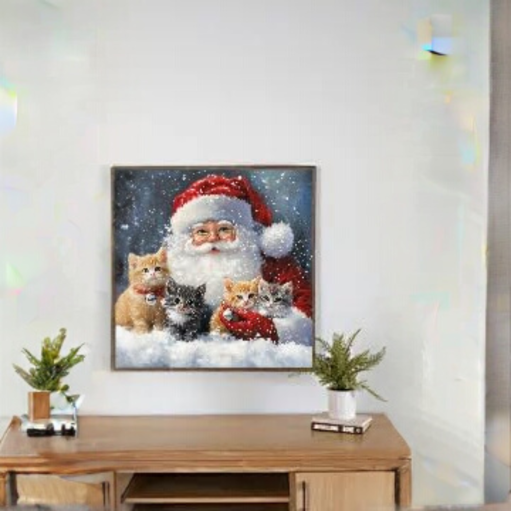 Christmas Paint by Numbers DIY Canvas Painting Kit 