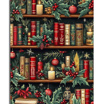 Christmas Paint by Numbers Kit on Canvas DIY Acrylic Painting