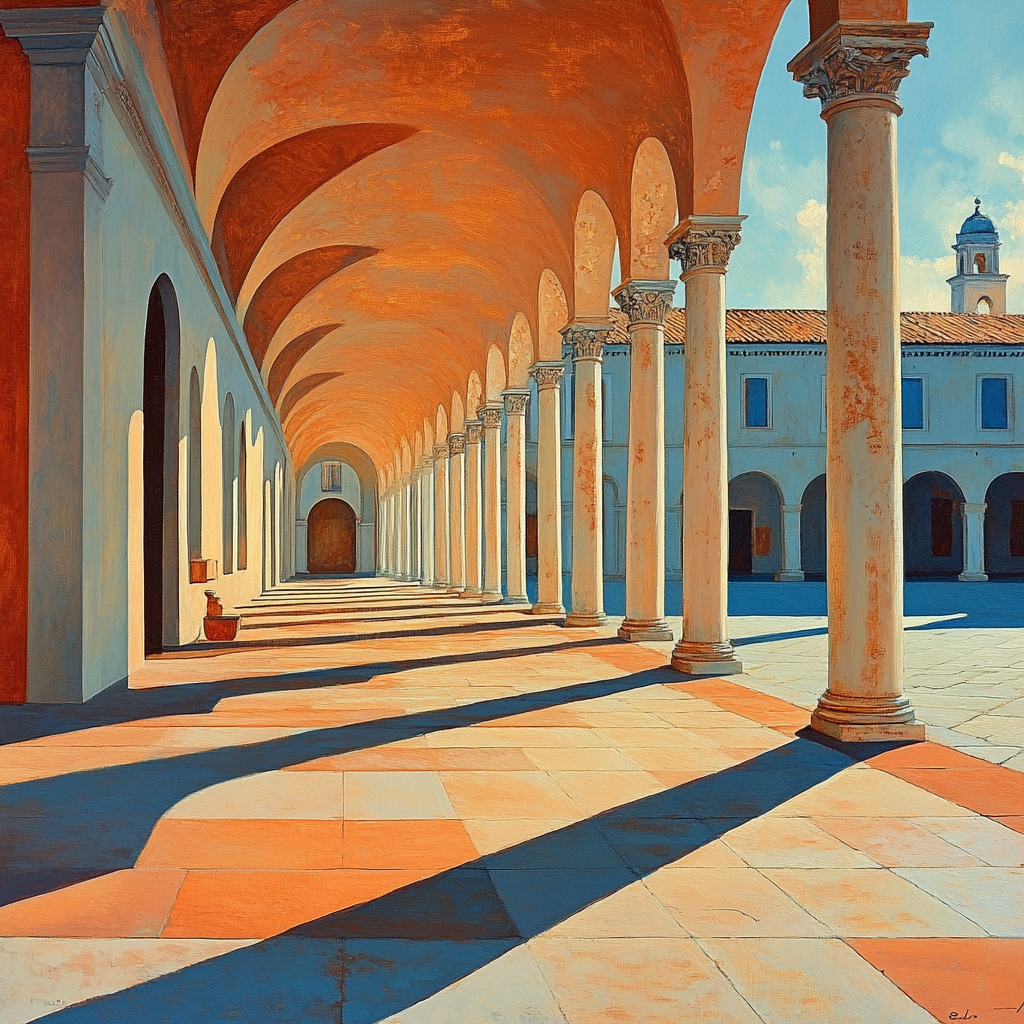 Giorgio De Chirico Inspired Metaphysical Piazza Painting by numbers kit