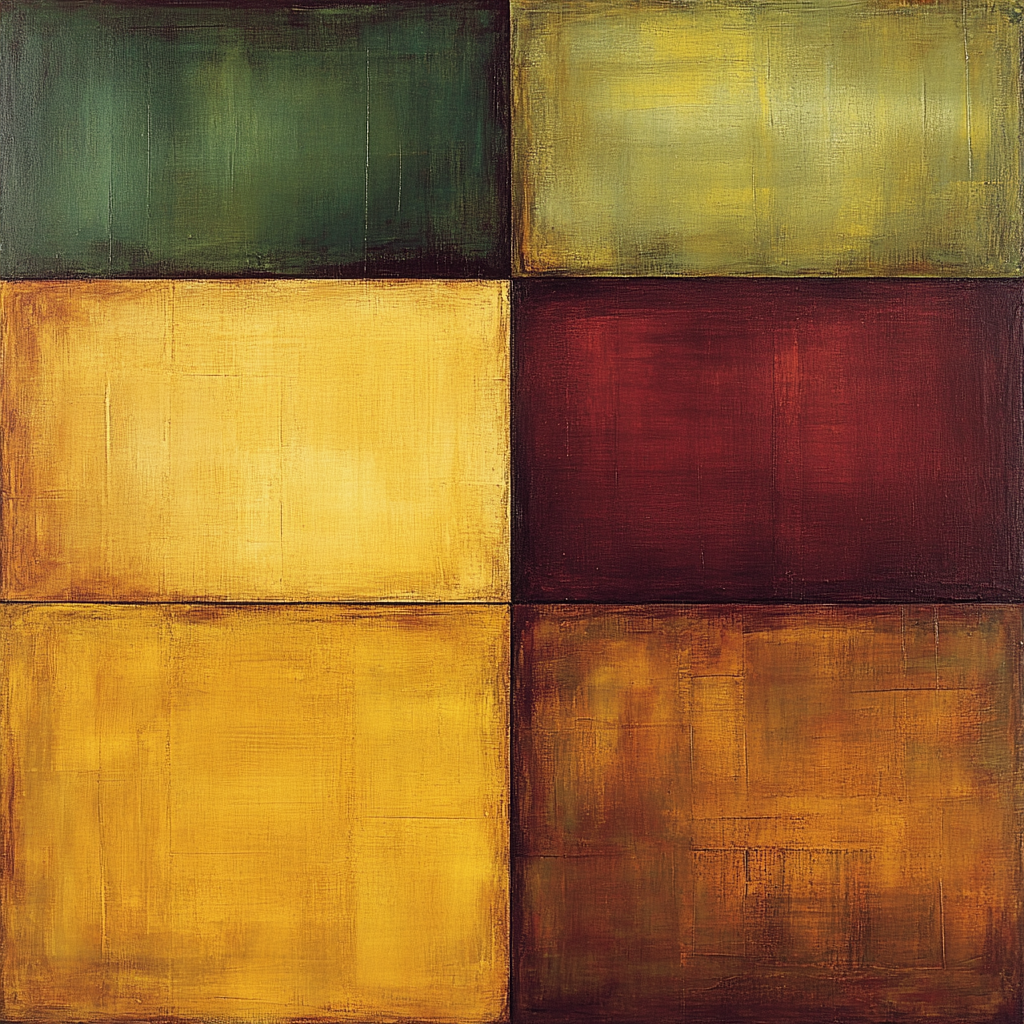 Mark Rothko Inspired Autumnal Equilibrium paint by number