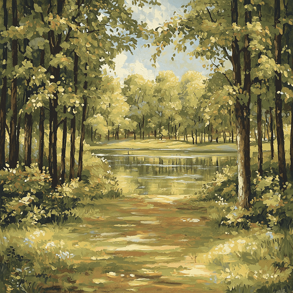 John Constable Inspired Serenity Of The Woods Paint By Color