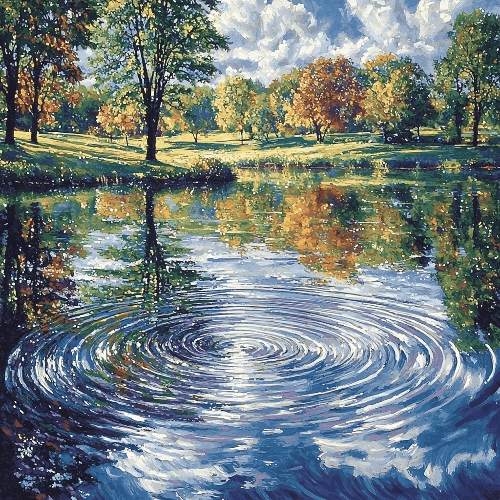 Claude Monet Inspired A Day At The Lake Paint By Numbers Kits