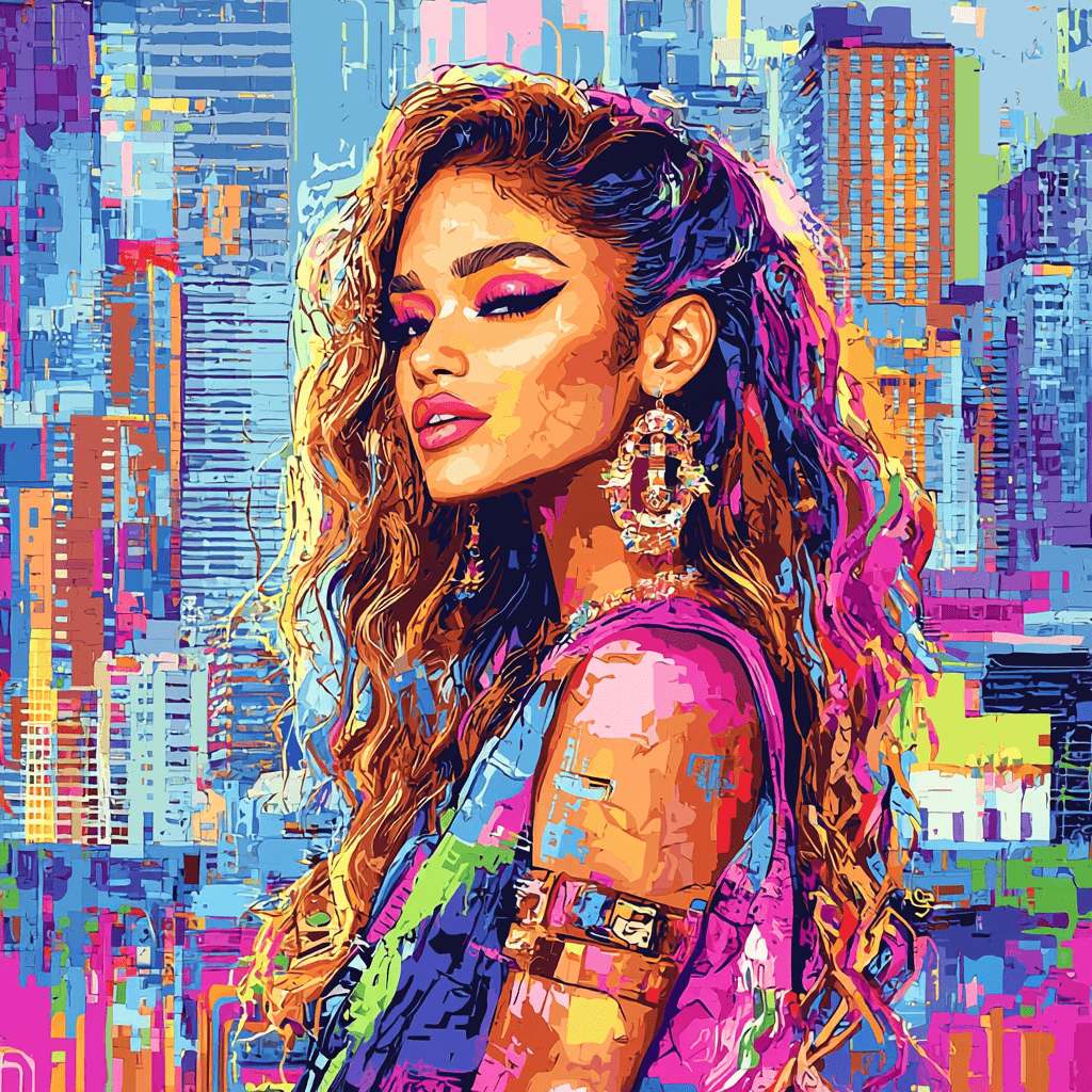 Zendaya: A New Dawn Of Talent And Grace Painting Number Kit