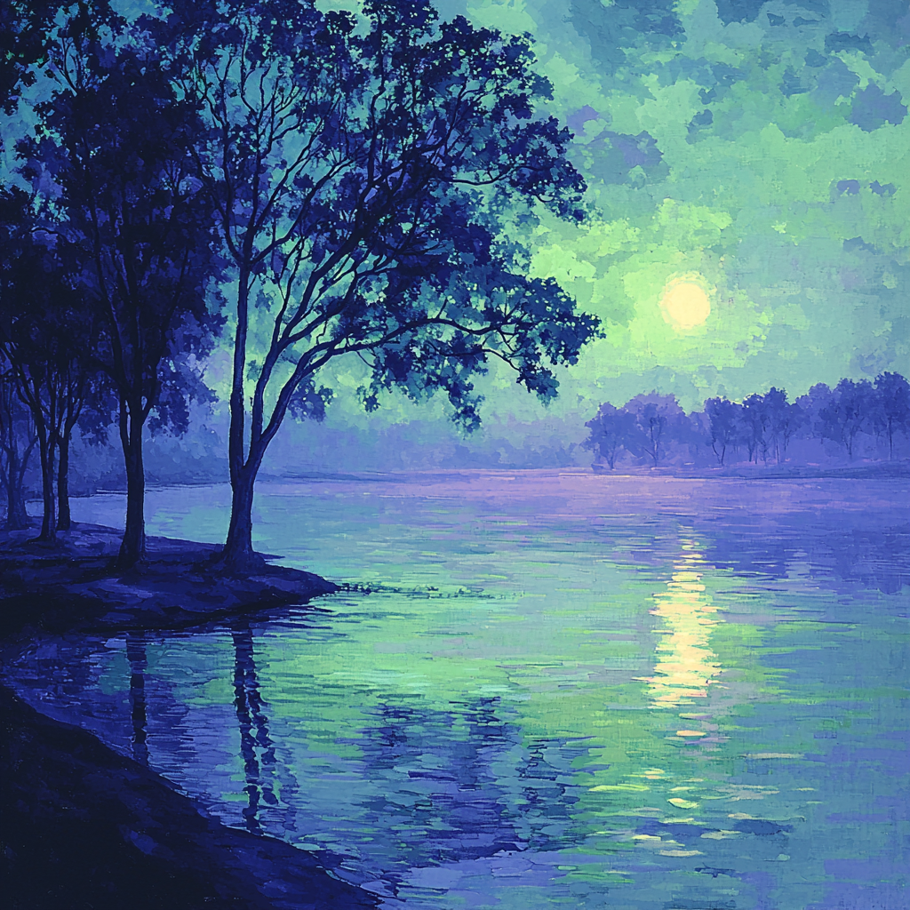 Georges Seurat Inspired Velvet Horizons Paint By Color