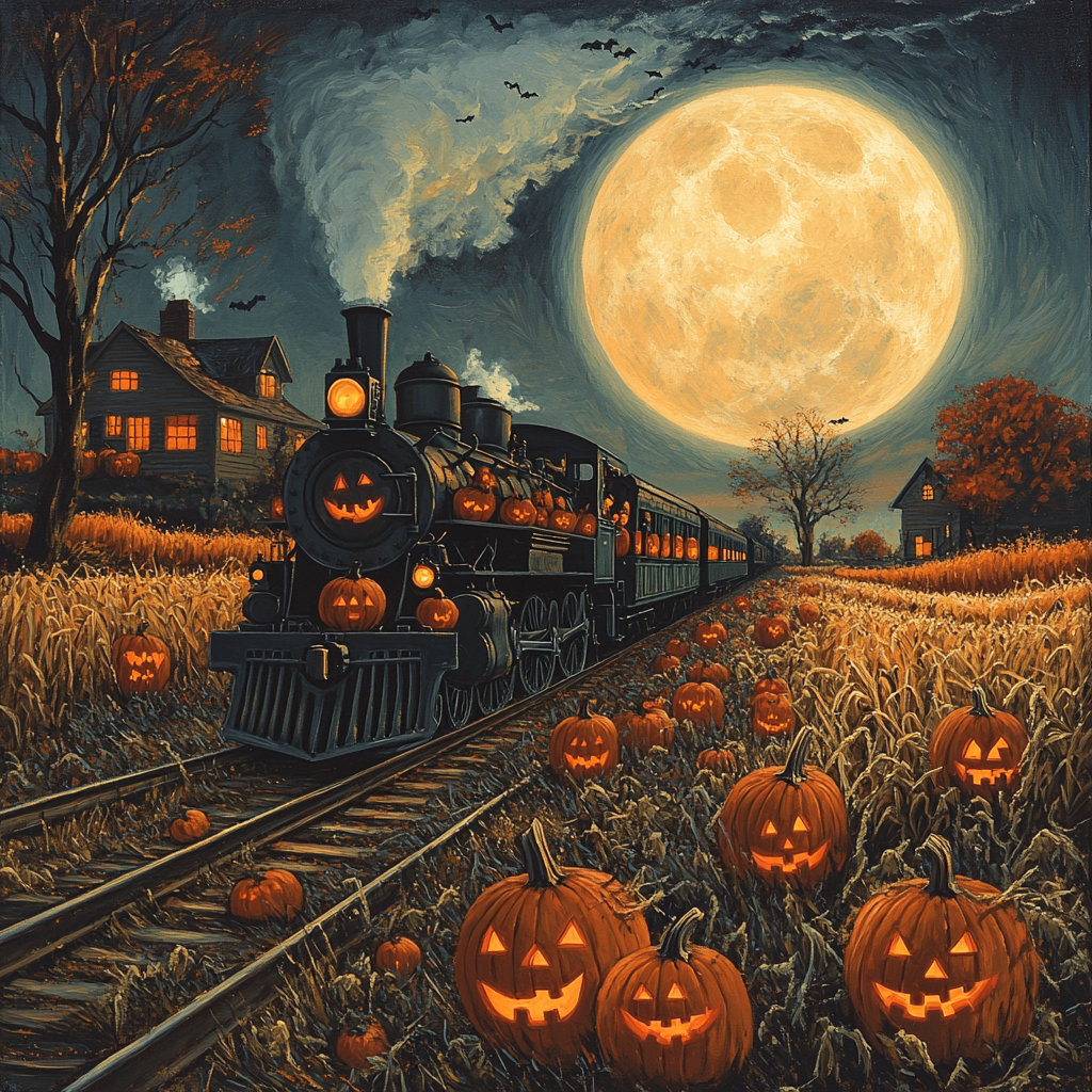 Harvest Moon Train Of Shadows paint by color