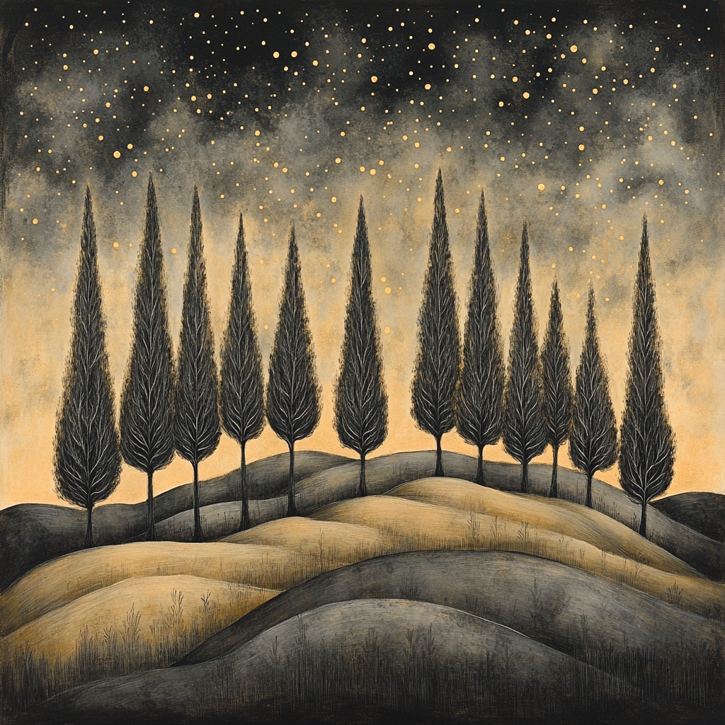 Zhao Mengfu Inspired Celestial Grove Harmony DIY paint by numbers