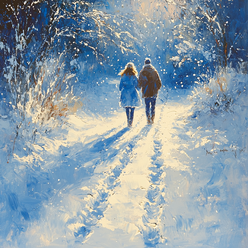Silent Snowfall Stroll Paint By Color
