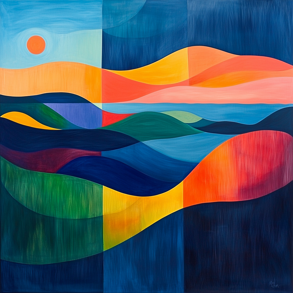 Paul Klee Inspired Chromatic Dialogue Painting Number Kit