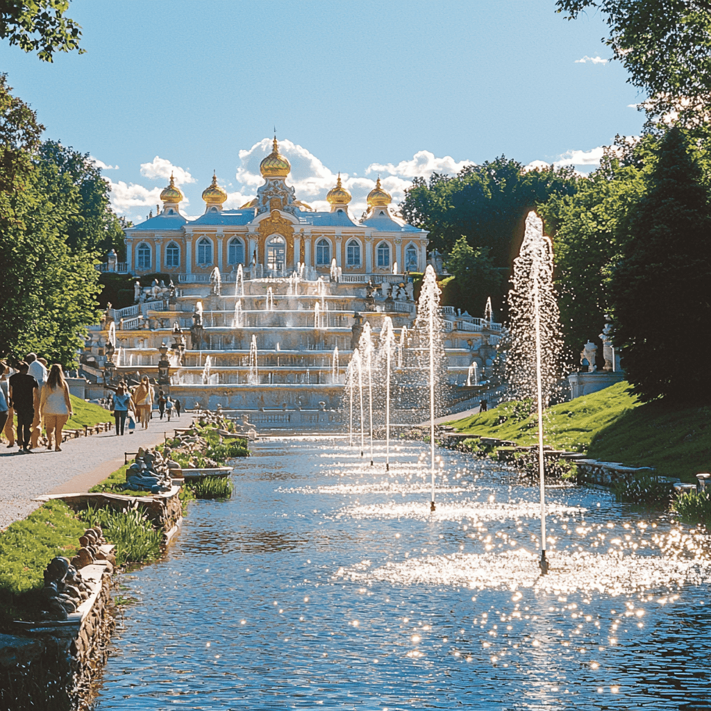 Palace Of Peterhof Paint By Color
