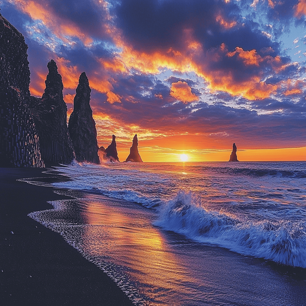 Vik Beach - Iceland Paint By Color