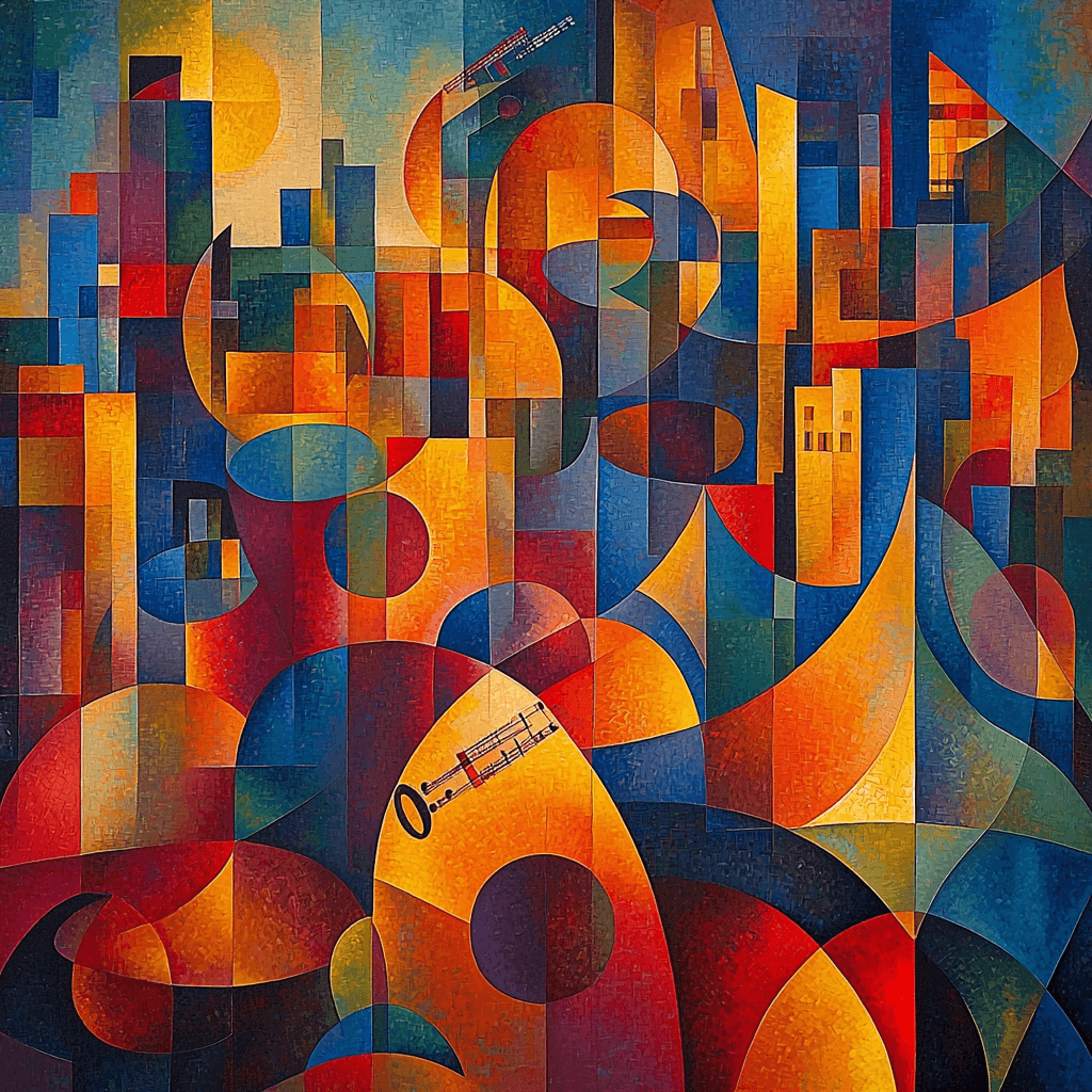 Wassily Kandinsky Inspired Urban Rhythms And Jazz Painting Number Kit