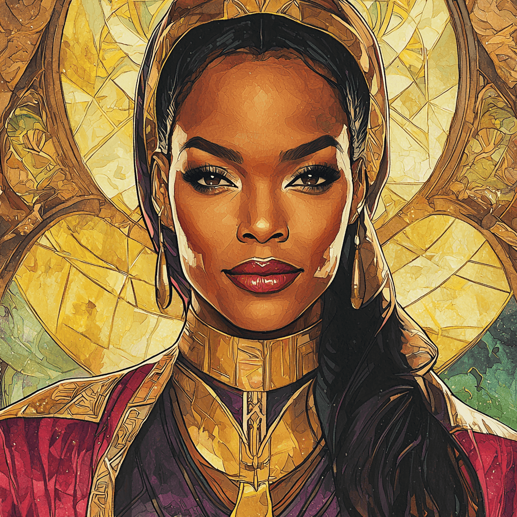 Angela Bassett: The Regal Spirit Of Ramonda Painting By Numbers Kit