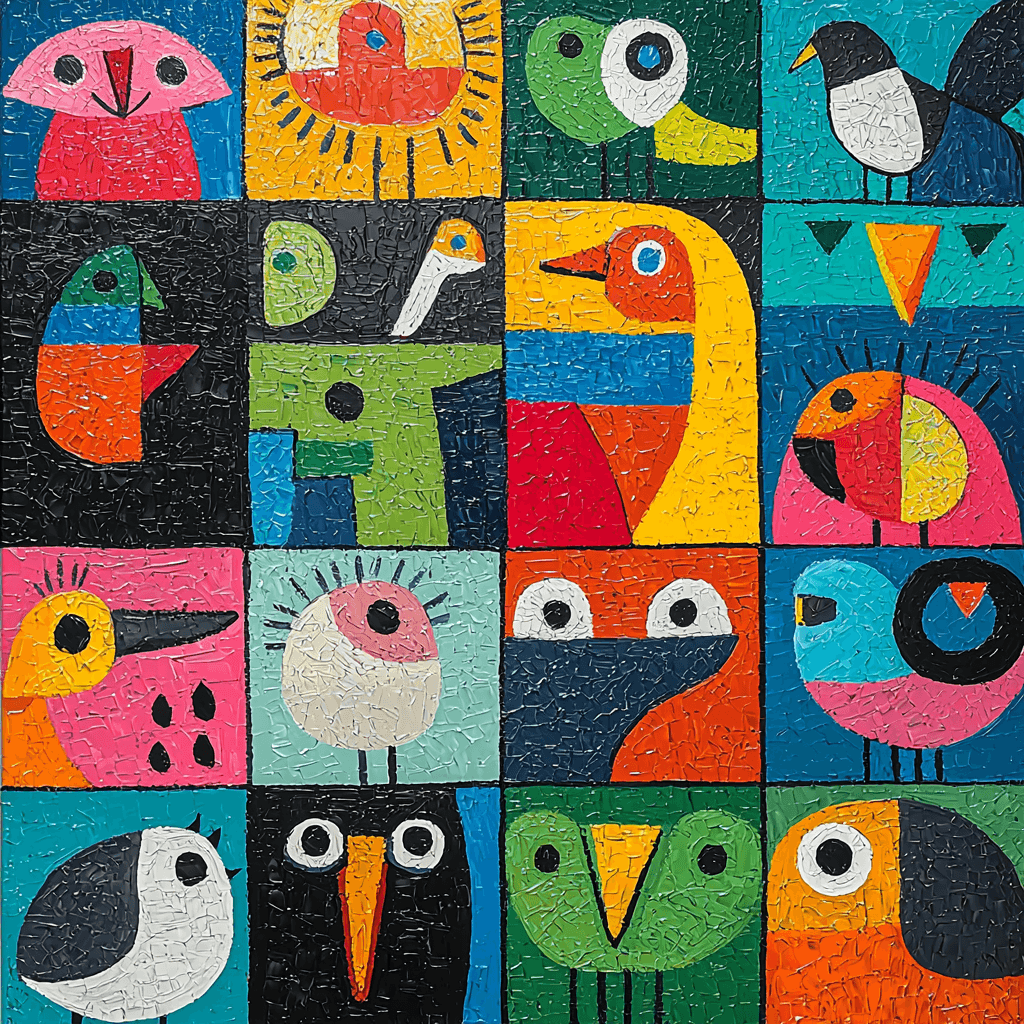 Pablo Picasso Inspired Picasso's Animal Kingdom Numbered Painting Kits