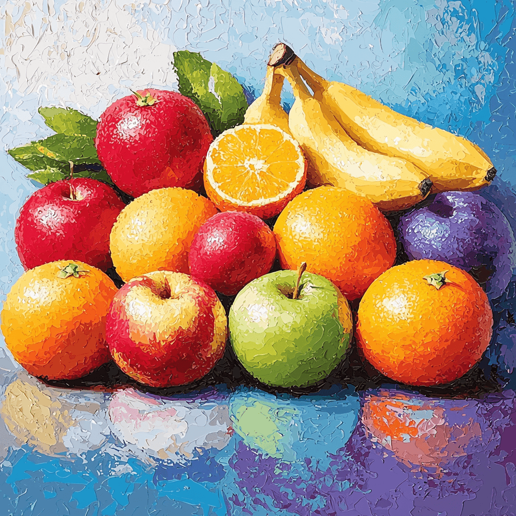 Andy Warhol Inspired Pop Art Fruit Medley - DIY Painting By Numbers Kit