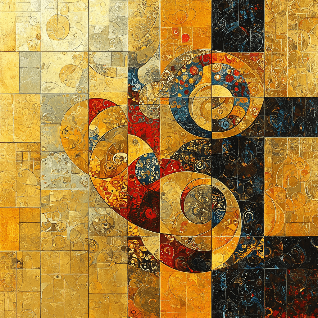 Gustav Klimt Inspired Exquisite Mosaic Patterns Paint By Numbers Kits