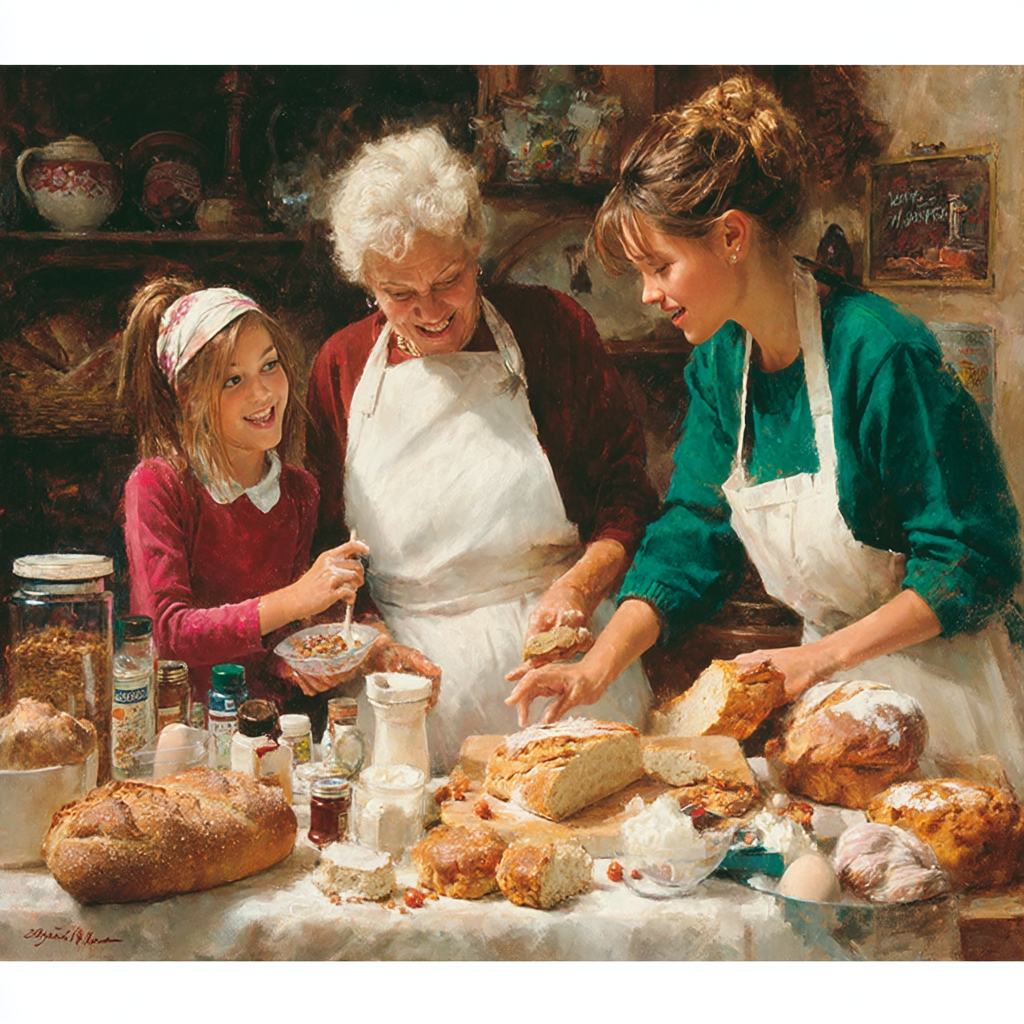 Grandma's Cozy Kitchen Number Painting