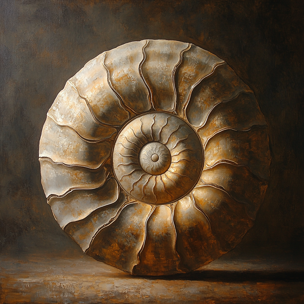 Caravaggio Inspired Fossil Spiral Painting by numbers kit