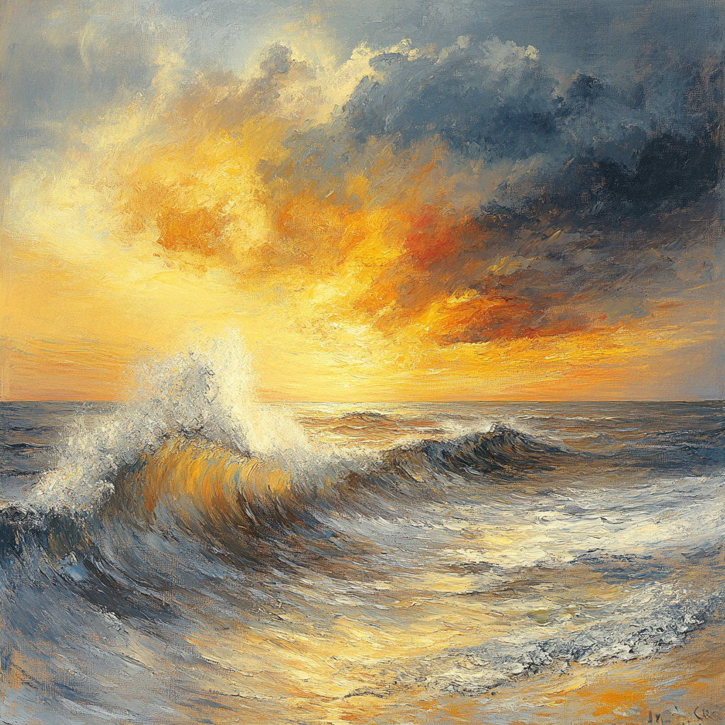 JMW Turner Inspired Stormy Seascape Paint by numbers kits