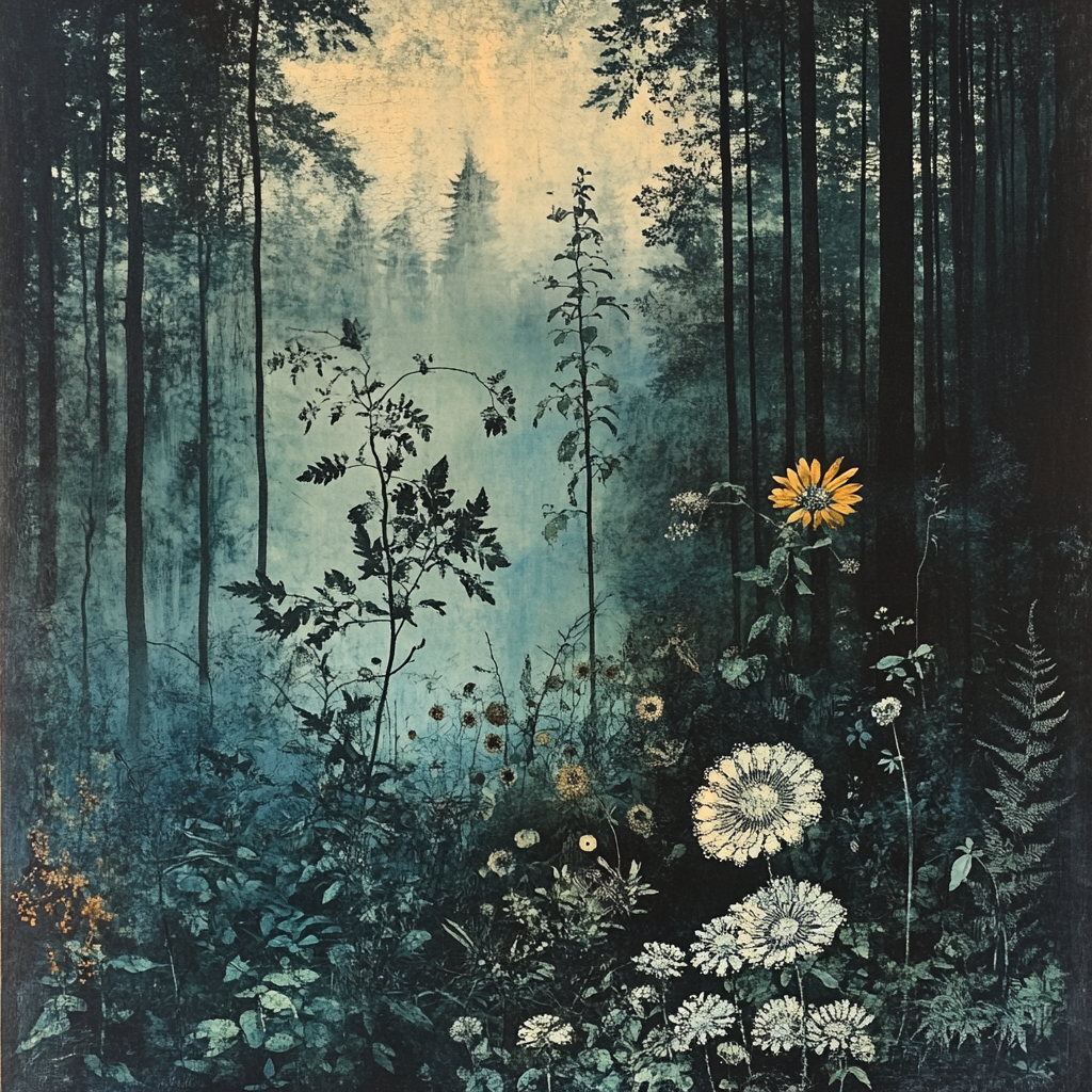 Max Ernst Inspired Mystical Forest Paint by numbers kits