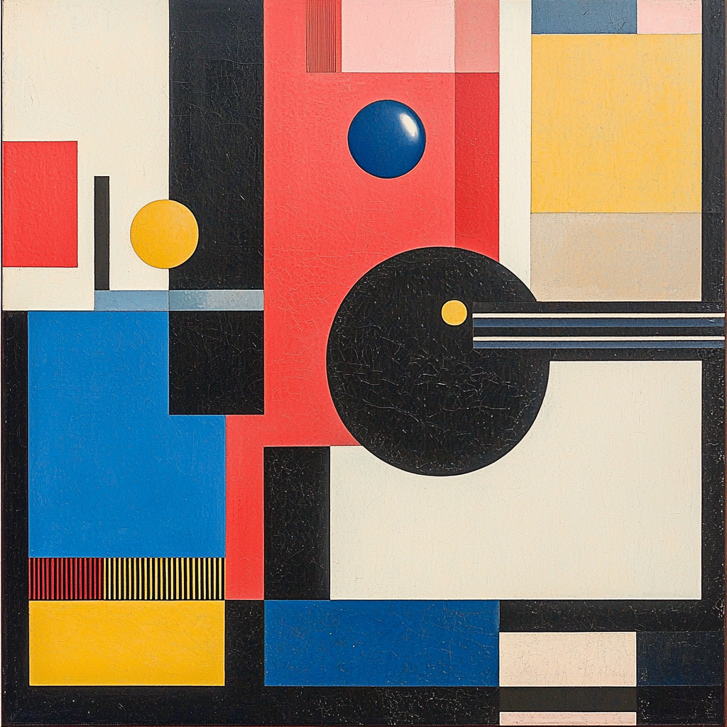 Kazimir Malevich Inspired Kaleidoscopic Shapes Numbered Painting Kits