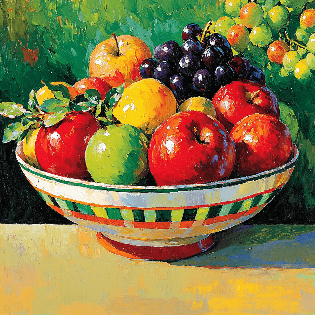 Paul Cézanne Inspired Fruits Of Delight Paint By Color