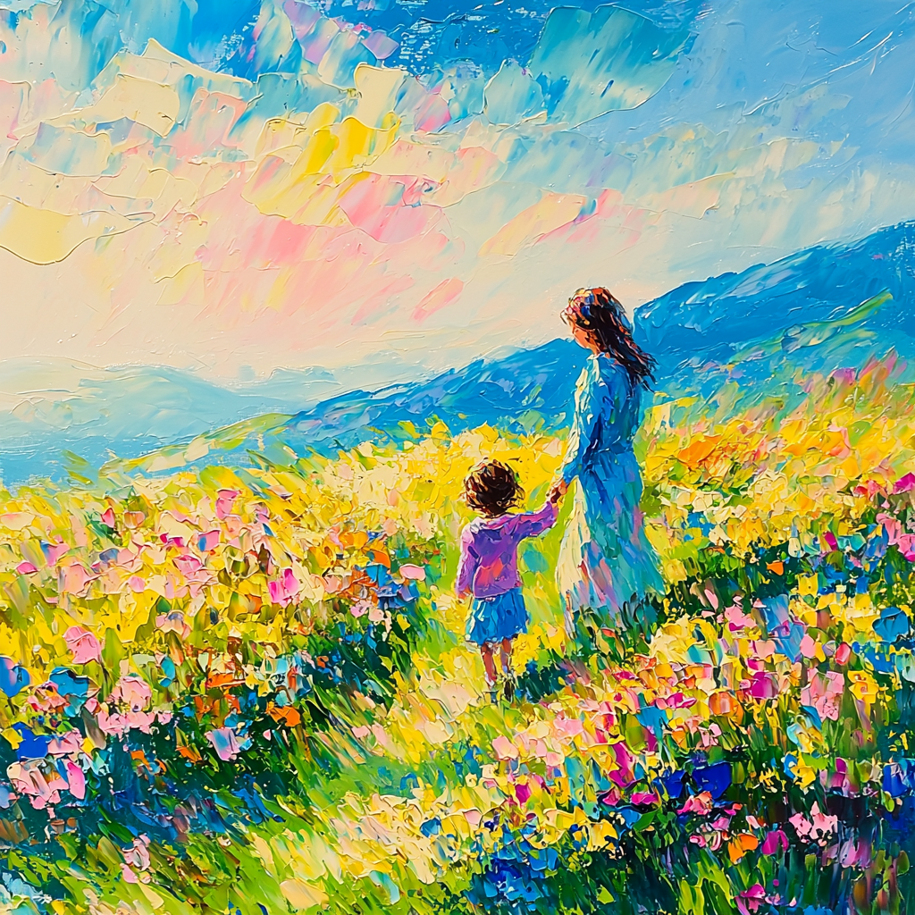 Together In Bloom Paint By Color
