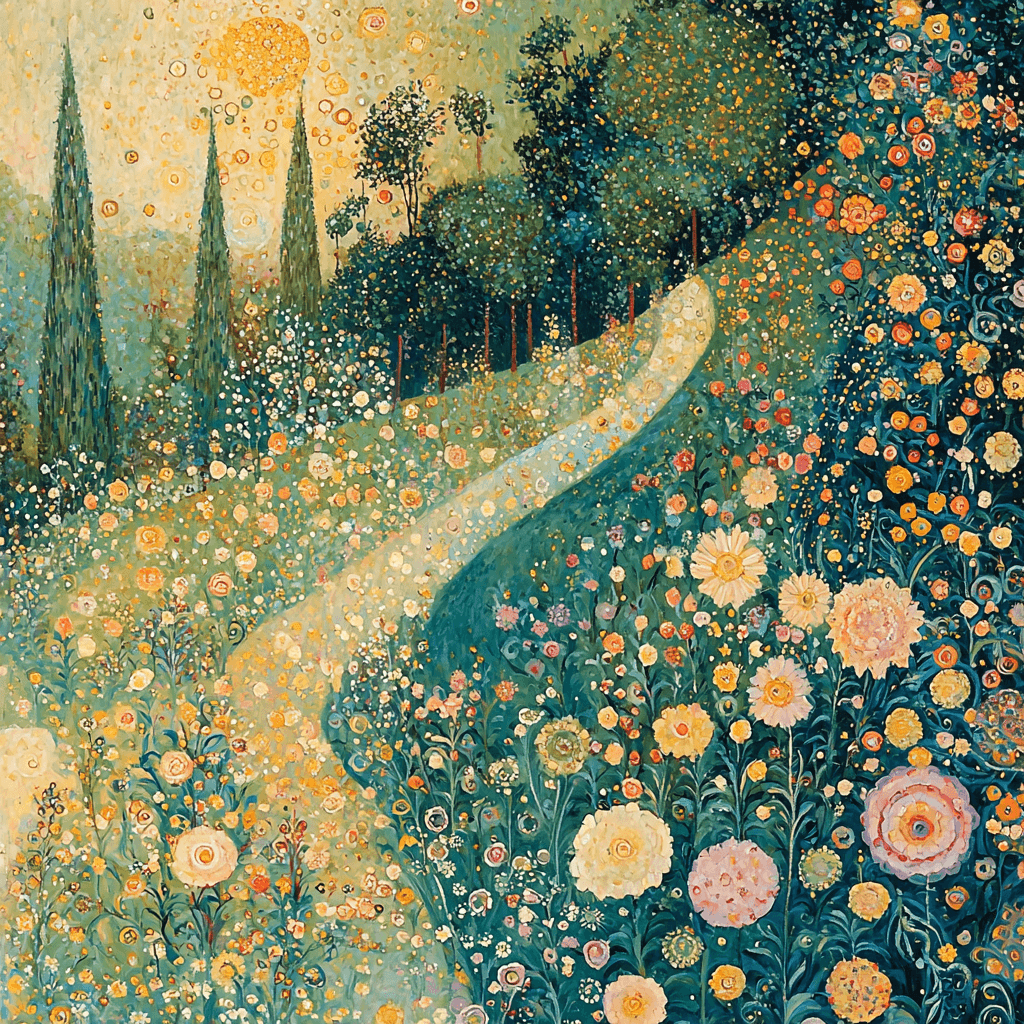Gustav Klimt Inspired Ethereal Garden Of Dreams DIY Paint By Numbers