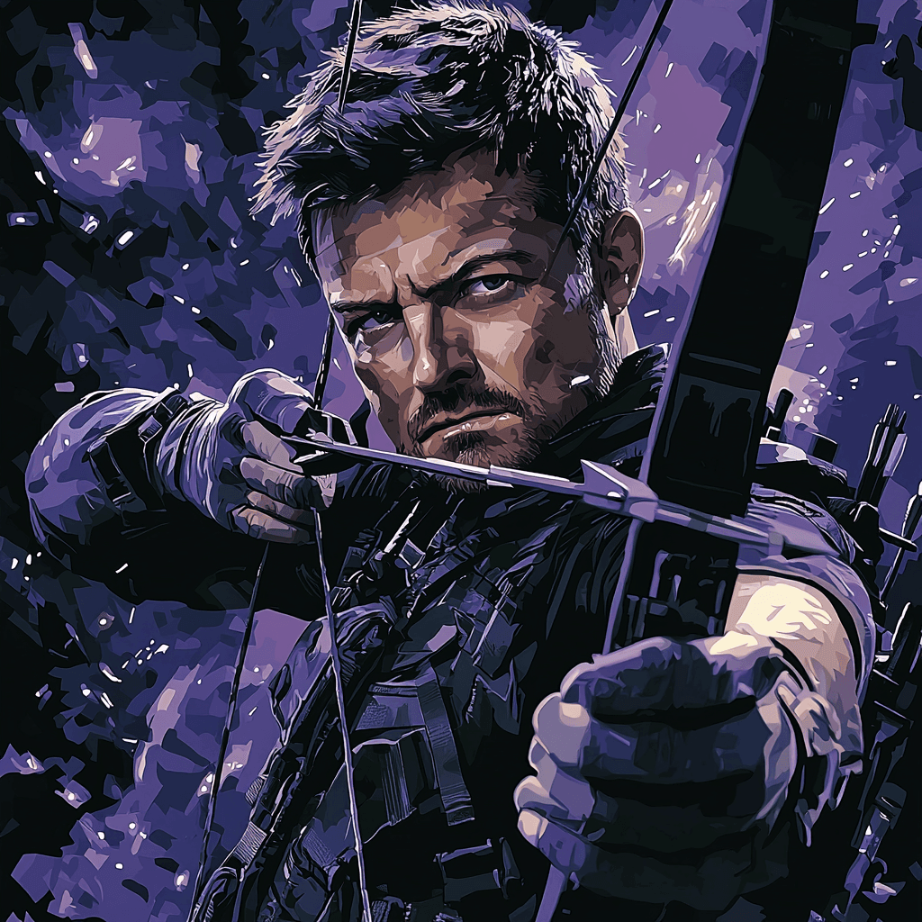Jeremy Renner: Arching Toward Legacy With Hawkeye Paint By Numbers Art