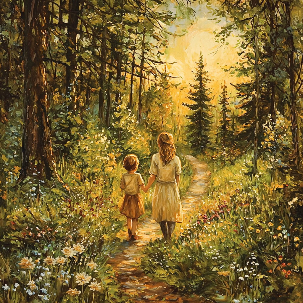 Together On The Trail Paint By Numbers Art