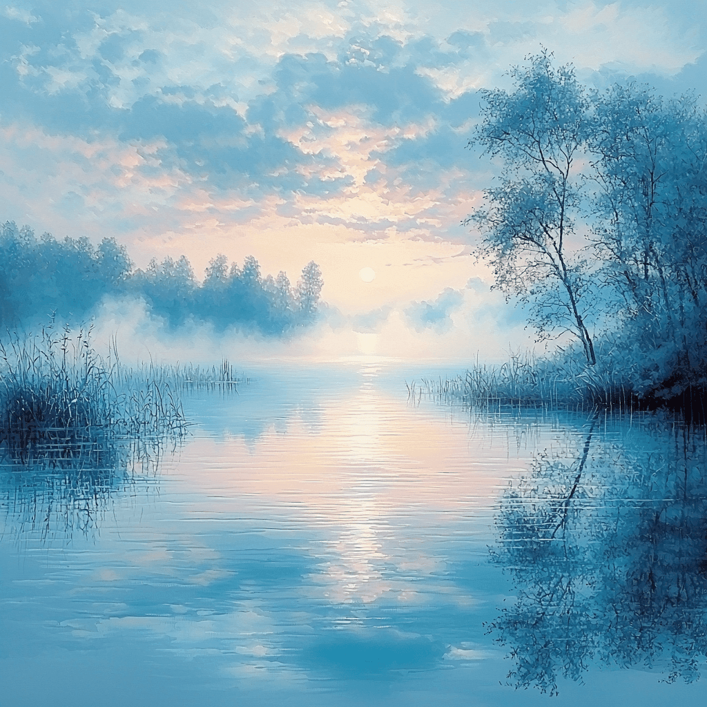 J.M.W. Turner Inspired Tranquil Lakeside Serenity DIY Paint By Numbers
