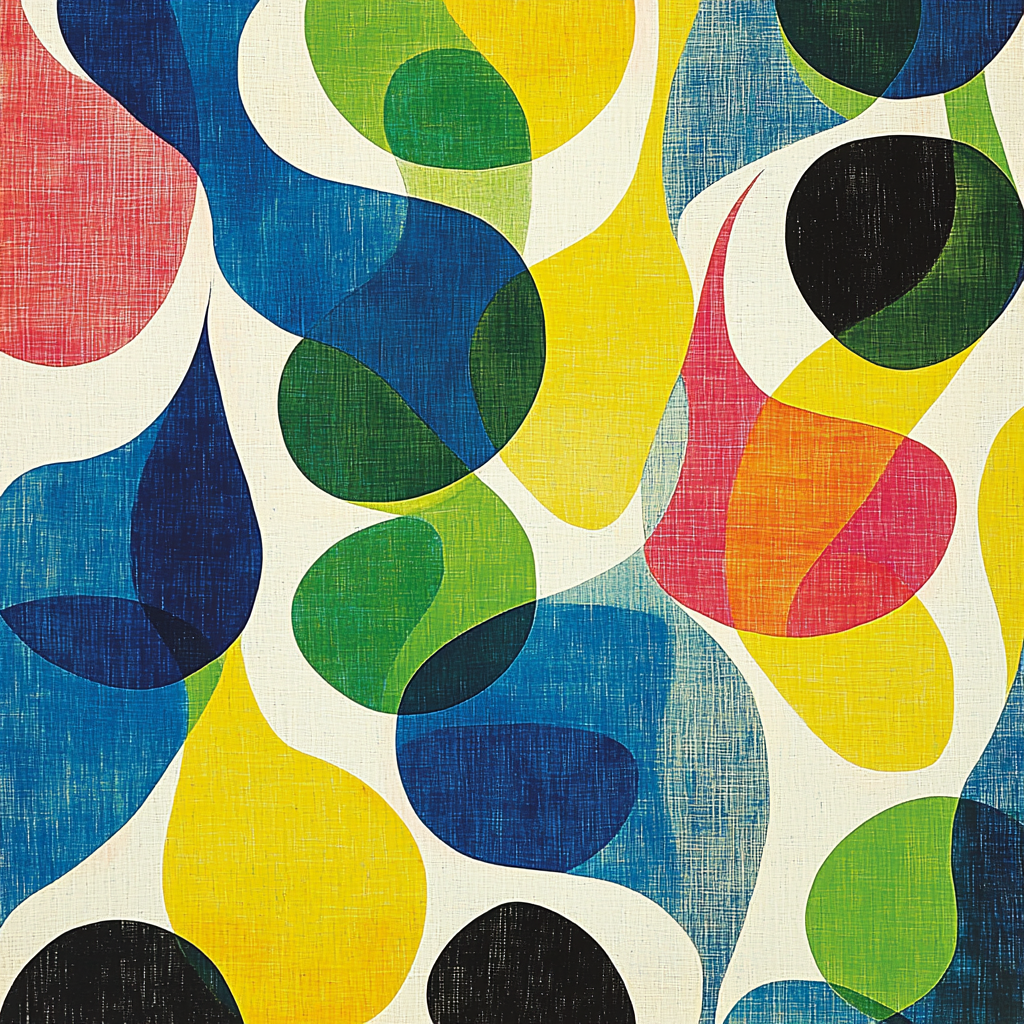 Joan Miró Inspired Fluid Landscapes Paint By Numbers Art