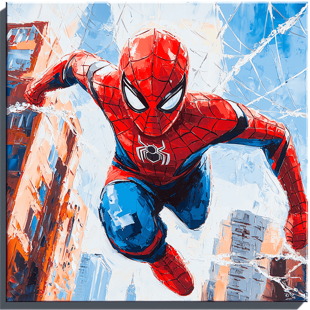 Tom Holland: Swinging High With Spidey's Web Paint By Color